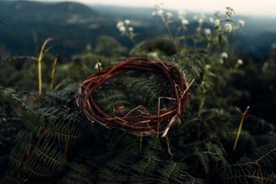 Crown of thorns for resurrection of Jesus Christ on Easter