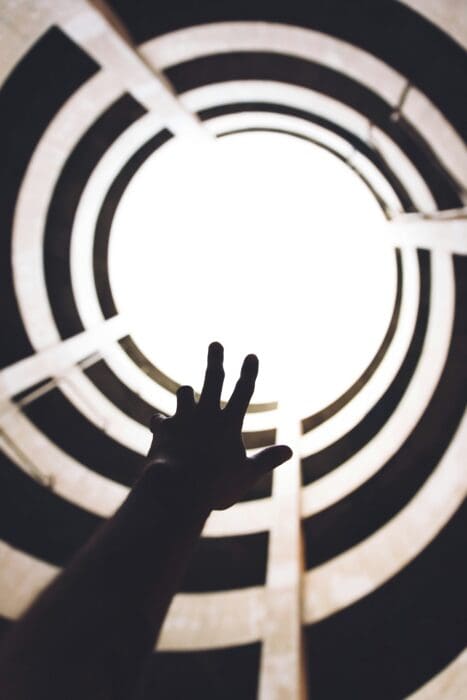 Hand Tunnel Light Darkness