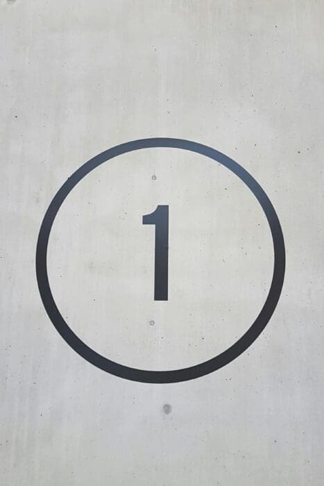 1 one number