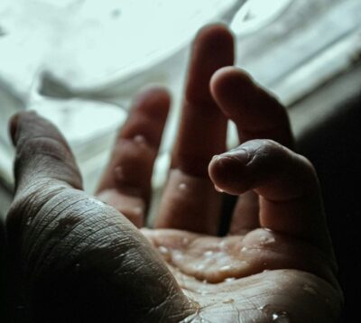 Water Hand Sprinkled