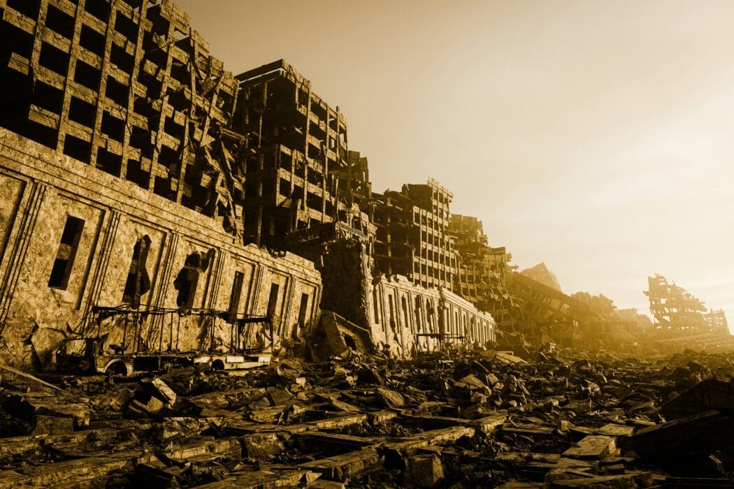 Destruction Building Deserted Apocalypse