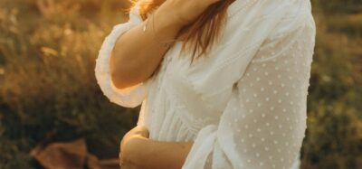 Woman field warm summer