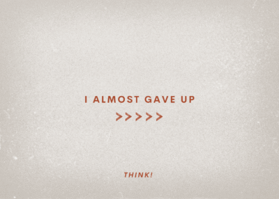 I Almost Gave Up Series