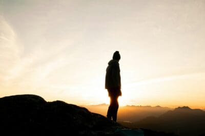 Person Standing in Sun