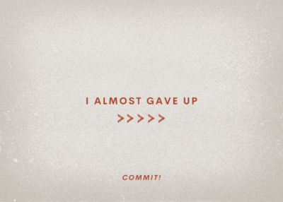 I Almost Gave Up Series