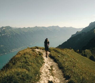 Person Walking on Trail
