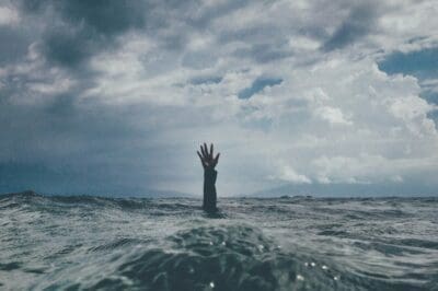 Struggling Hand in Water