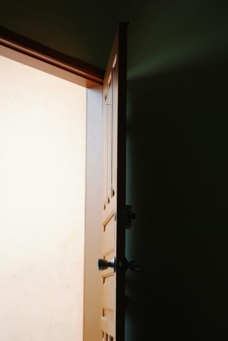 open door; decision; reflection; invitation